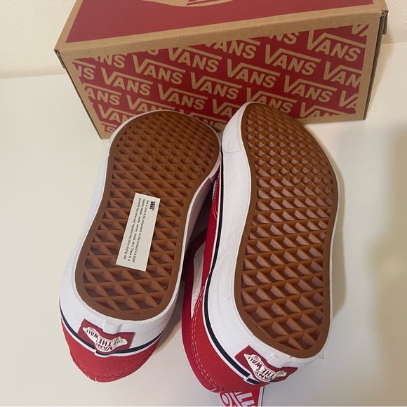 Red Vans Old School Sneakers - Picture 4 of 5